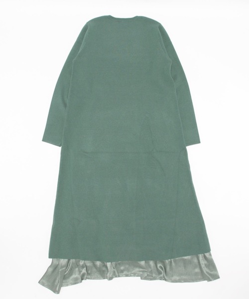 saloon(サルーン)の「SALOON(サルーン)/【AMBELLITE】 《セットアップ》スカート付きニットワンピース(ワンピース・レディース・グリーン/ブラック・FREE)」の10枚目の写真