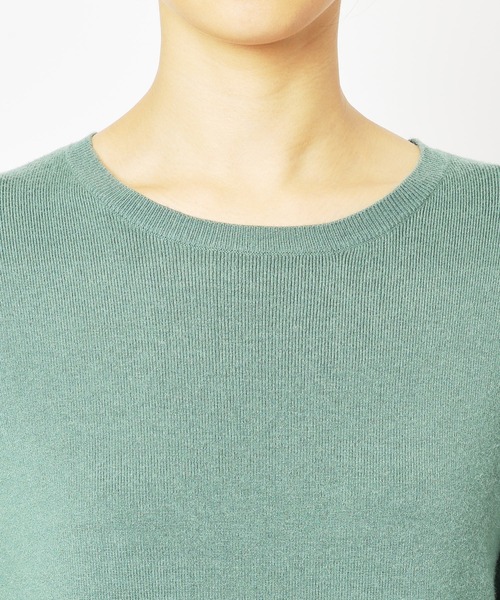 saloon(サルーン)の「SALOON(サルーン)/【AMBELLITE】 《セットアップ》スカート付きニットワンピース(ワンピース・レディース・グリーン/ブラック・FREE)」の20枚目の写真