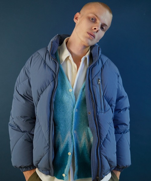 NUMBER (N)INE（ナンバーナイン）の「NUMBER (N)INE/ナンバーナイン DIAMOND QUILTED STAND DOWN JACKET（ダウンジャケット/コート・メンズ・ライトオリーブ/ブラック/ブルー系・3/2/4）」の6枚目の写真