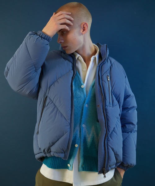 NUMBER (N)INE（ナンバーナイン）の「NUMBER (N)INE/ナンバーナイン DIAMOND QUILTED STAND DOWN JACKET（ダウンジャケット/コート・メンズ・ライトオリーブ/ブラック/ブルー系・3/2/4）」の7枚目の写真