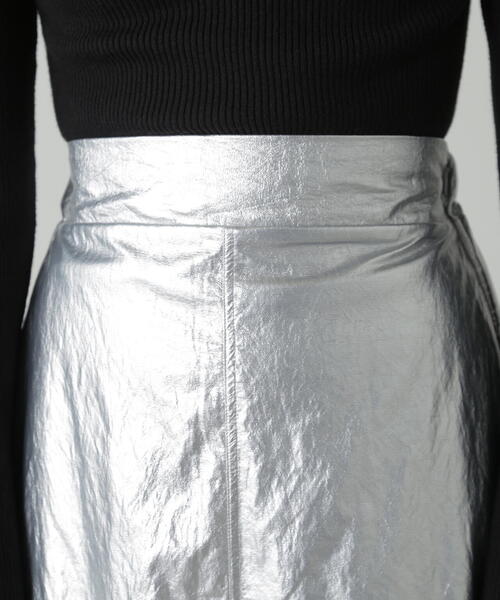 FREE'S MART(フリーズマート)の「◆箔プリントナロースカート(スカート・レディース・シルバー/ブラック・MEDIUM/SMALL)」の20枚目の写真