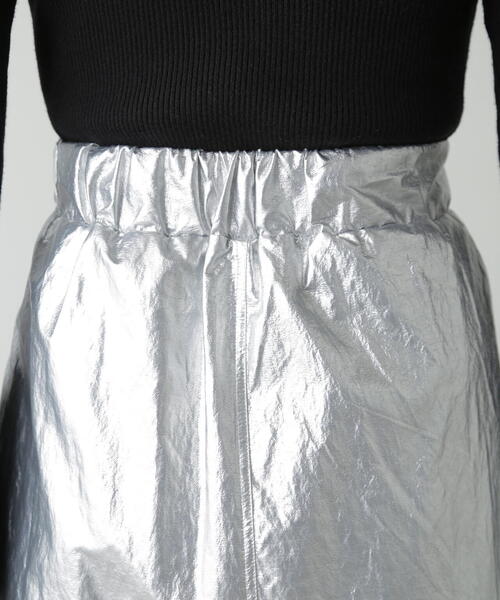 FREE'S MART(フリーズマート)の「◆箔プリントナロースカート(スカート・レディース・シルバー/ブラック・MEDIUM/SMALL)」の21枚目の写真