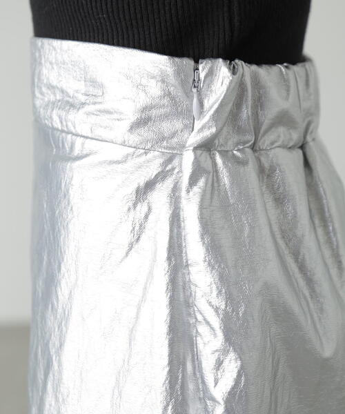 FREE'S MART(フリーズマート)の「◆箔プリントナロースカート(スカート・レディース・シルバー/ブラック・MEDIUM/SMALL)」の22枚目の写真