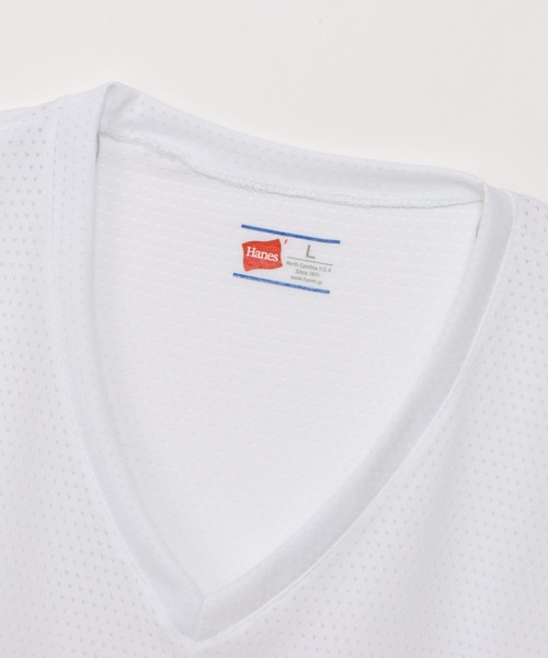 HANES（ヘインズ）の「【Hanes/ヘインズ】メンズ 大きいサイズ【2枚組】X-TEMP VネックスリーブレスTシャツ（その他アンダーウェア/インナー・メンズ・ホワイト/ブラック・XXX-LARGE/XX-LARGE）」の5枚目の写真
