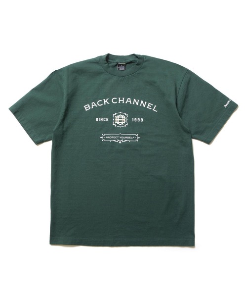 Back Channel(バックチャンネル)の「LABEL TEE(Tシャツ/カットソー・メンズ・ブラック/グリーン/ホワイト・XX-LARGE/X-LARGE/LARGE/MEDIUM)」の3枚目の写真