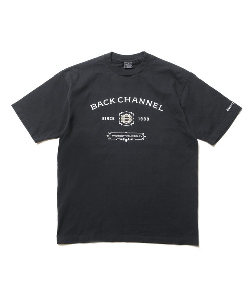 Back Channel(バックチャンネル)の「LABEL TEE(Tシャツ/カットソー・メンズ・ブラック/グリーン/ホワイト・XX-LARGE/X-LARGE/LARGE/MEDIUM)」の1枚目の写真