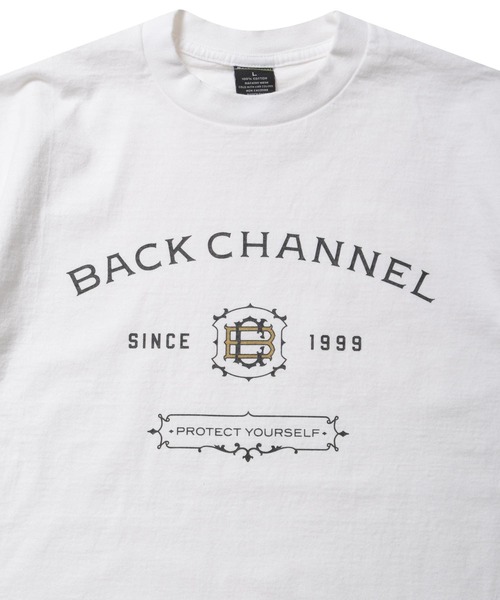 Back Channel(バックチャンネル)の「LABEL TEE(Tシャツ/カットソー・メンズ・ブラック/グリーン/ホワイト・XX-LARGE/X-LARGE/LARGE/MEDIUM)」の11枚目の写真