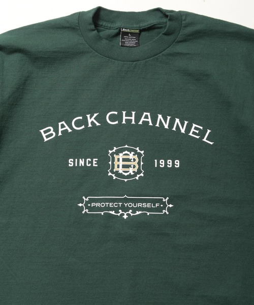 Back Channel(バックチャンネル)の「LABEL TEE(Tシャツ/カットソー・メンズ・ブラック/グリーン/ホワイト・XX-LARGE/X-LARGE/LARGE/MEDIUM)」の9枚目の写真