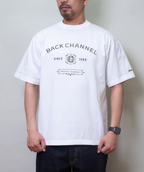 Back Channel(バックチャンネル)の「LABEL TEE(Tシャツ/カットソー・メンズ・ブラック/グリーン/ホワイト・XX-LARGE/X-LARGE/LARGE/MEDIUM)」の5枚目の写真