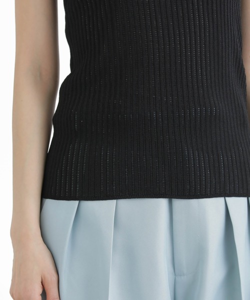 NANO universe（ナノユニバース）の「ボレロカーデ＆リブタンク アンサンブル（アンサンブル・レディース・ブラック/アイボリー/ベージュ・FREE）」の5枚目の写真