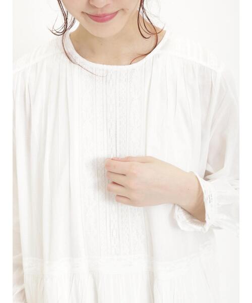 Samansa Mos2（サマンサ モスモス）の「レース切替ワンピース（ワンピース・レディース・ベージュ/オフホワイト/ブラック・F）」の8枚目の写真