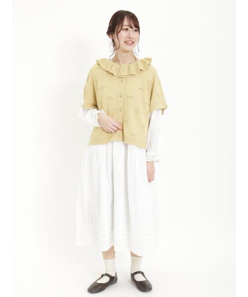 Samansa Mos2（サマンサ モスモス）の「レース切替ワンピース（ワンピース・レディース・ベージュ/オフホワイト/ブラック・F）」の12枚目の写真