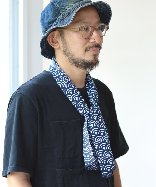 BEAMS JAPAN(ビームス ジャパン)の「CHAORAS / スポーツ 手ぬぐい 其の二(バンダナ/スカーフ・メンズ・インディゴブルー/オフホワイト/ブラック/ブラウン/ピンク/レッド/グリーン・ONE SIZE)」の11枚目の写真