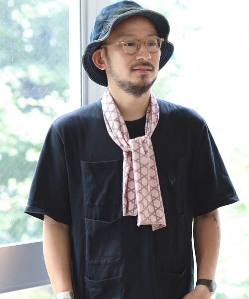 BEAMS JAPAN(ビームス ジャパン)の「CHAORAS / スポーツ 手ぬぐい 其の二(バンダナ/スカーフ・メンズ・インディゴブルー/オフホワイト/ブラック/ブラウン/ピンク/レッド/グリーン・ONE SIZE)」の19枚目の写真