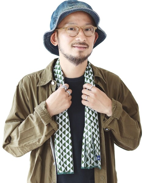BEAMS JAPAN(ビームス ジャパン)の「CHAORAS / スポーツ 手ぬぐい 其の二(バンダナ/スカーフ・メンズ・インディゴブルー/オフホワイト/ブラック/ブラウン/ピンク/レッド/グリーン・ONE SIZE)」の9枚目の写真