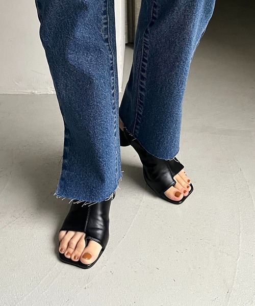 CAPRICIEUX LE'MAGE（カプリシューレマージュ）の「サンダルブーツ（ブーツ・レディース・ブラック・37/38）」の7枚目の写真