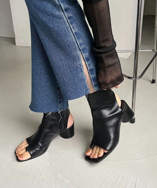 CAPRICIEUX LE'MAGE（カプリシューレマージュ）の「サンダルブーツ（ブーツ・レディース・ブラック・37/38）」の8枚目の写真