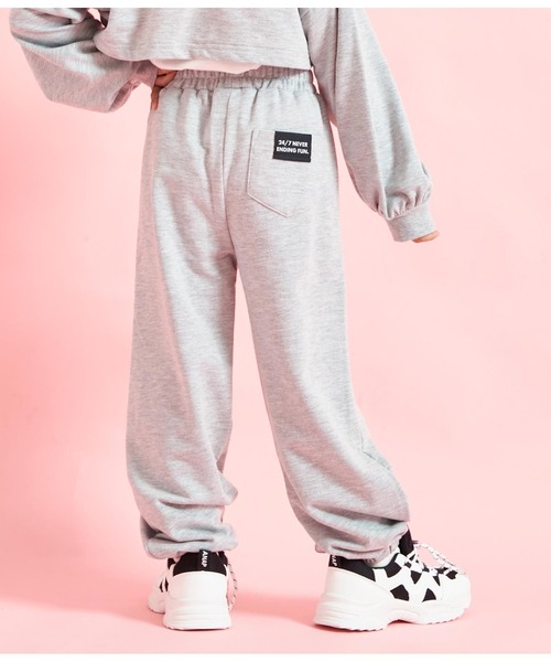 ANAP kids(アナップキッズ)の「ミニ裏毛ロングジョガーパンツ(その他パンツ・キッズ・ブラック/グレー/ラベンダー・110cm/120cm/130cm)」の11枚目の写真
