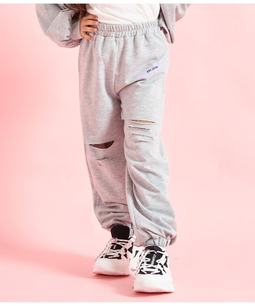 ANAP kids(アナップキッズ)の「ミニ裏毛ロングジョガーパンツ(その他パンツ・キッズ・ブラック/グレー/ラベンダー・110cm/120cm/130cm)」の10枚目の写真