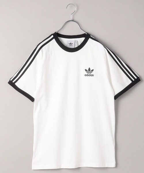 FREAK'S STORE(フリークスストア)の「限定展開 adidas/アディダス 3-STRIPES TEE / スリーストライプスTシャツ / BVB48-IA4845 / BVB48-IA4846(Tシャツ/カットソー・メンズ・ブラック/ホワイト・MEDIUM/LARGE/X-LARGE/XX-LARGE)」の2枚目の写真