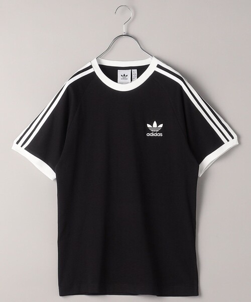 FREAK'S STORE(フリークスストア)の「限定展開 adidas/アディダス 3-STRIPES TEE / スリーストライプスTシャツ / BVB48-IA4845 / BVB48-IA4846(Tシャツ/カットソー・メンズ・ブラック/ホワイト・MEDIUM/LARGE/X-LARGE/XX-LARGE)」の1枚目の写真