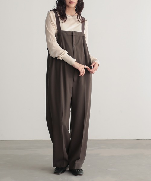 for/c (フォーシー)撥水 サロペット パンツ オールインワン 低身長/高身長向けサイズ有]サロペットパンツ【サスティナブル