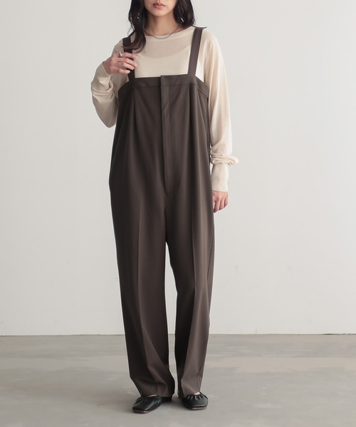 低身長/高身長向けサイズ有]サロペットパンツ【サスティナブル