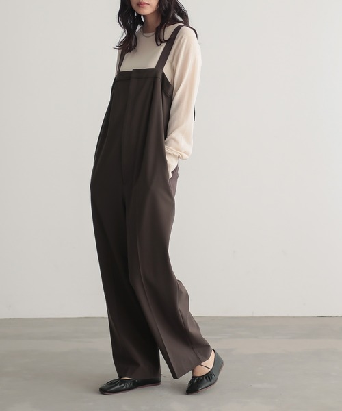 for/c（フォーシー）の「[低身長/高身長向けサイズ有]サロペットパンツ【サスティナブル】（サロペット/オーバーオール・レディース・グレー/チャコールグレー/アイボリー/ブラック/ネイビー/ブラウン・M/L/LL/MP/LP/TM）」の19枚目の写真