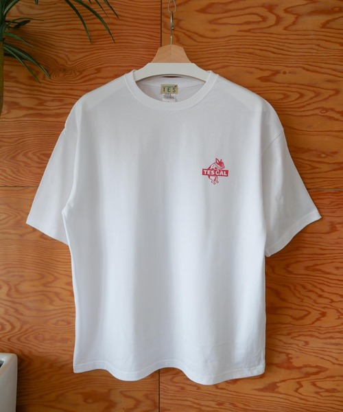 The Endless Summer(エンドレスサマー)の「【WEB / FLAG SHOP限定】TES CAL BOX LOGO 1point PT BIG T-SHIRT /オーバーサイズ・ビッグシルエット・半袖T(Tシャツ/カットソー・メンズ・レッド/グリーン/ブルー・SMALL/MEDIUM/LARGE/X-LARGE)」の9枚目の写真