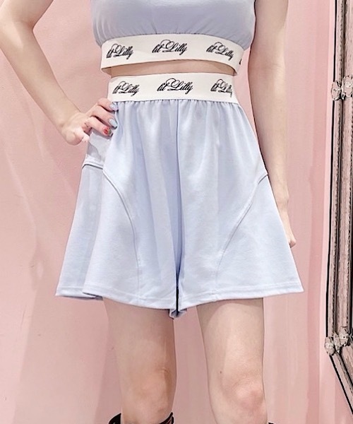 lilLilly ウエストロゴシャツミニスカート リルリリー ホワイト 白 lilLilly ウエストロゴシャツミニスカート リルリリー ホワイト 白