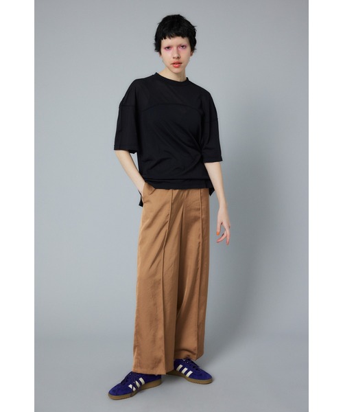 セール】Sheer half sleeve Tshirt シアーハーフスリーブTシャツ
