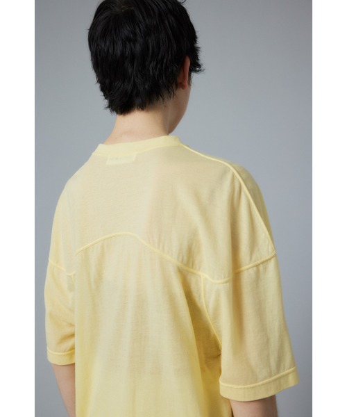 HeRIN.CYE（ヘリンドットサイ）の「Sheer half sleeve Tshirt　シアーハーフスリーブTシャツ（テーラードジャケット・レディース・ライトブルー/ブラック/レッド/ライトイエロー・FREE）」の20枚目の写真