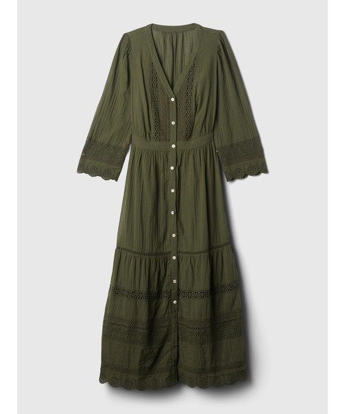 関税送料込【MACDUGGAL】ミディワンピース メタリック グリーン SLY | BIG COLLOR ZIP UP 2P ショートワンピース (ワンピース
