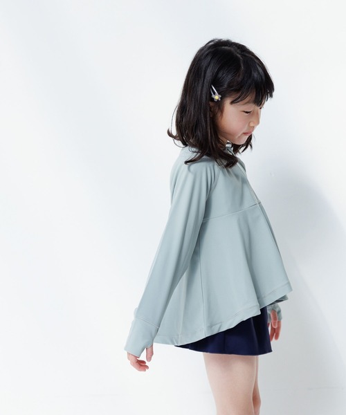 LOWRYS FARM（ローリーズファーム）の「ラッシュガードG　 105955（水着・キッズ・グリーン/チャコールグレー/ピンク・110cm/120cm/130cm/140cm/150cm）」の10枚目の写真