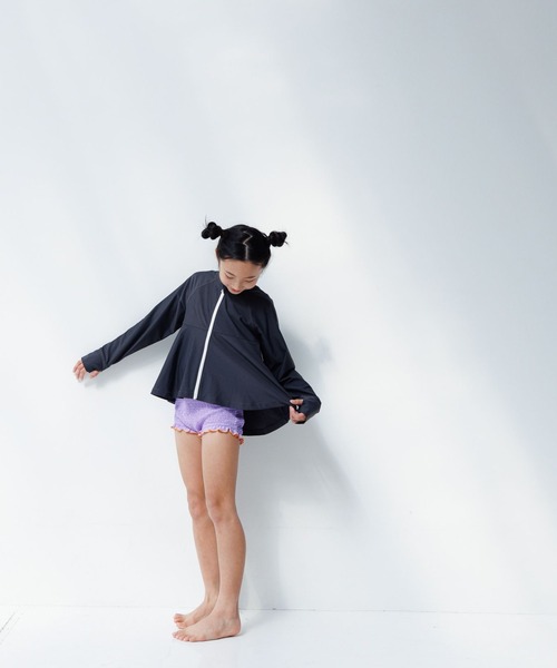 LOWRYS FARM（ローリーズファーム）の「ラッシュガードG　 105955（水着・キッズ・グリーン/チャコールグレー/ピンク・110cm/120cm/130cm/140cm/150cm）」の20枚目の写真