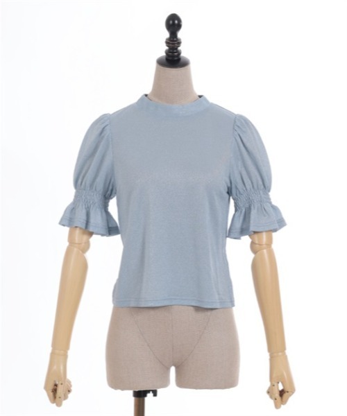 axes femme POETIQUE（アクシーズファムポエティック）の「キャミソール付ラメカットプルオーバー（Tシャツ/カットソー・レディース・ピンク/グレー/サックスブルー・MEDIUM）」の11枚目の写真