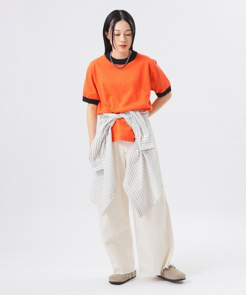 tシャツ 「別注」Goodwear / Short Sleeve Ringer Tee レディース Goodwear（グッドウェア）の「【別注】Goodwear / Short Sleeve