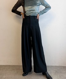 byYOUANCE（バイユアンス）の「ポケット切り替えタックスラックスパンツ（スラックス）」