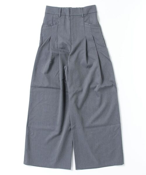byYOUANCE（バイユアンス）の「ポケット切り替えタックスラックスパンツ（スラックス・レディース・ブラック/グレー・SMALL/MEDIUM）」の17枚目の写真