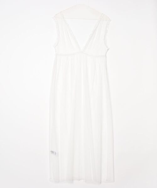 Per sist ence(パーシエンス)の「チュールノースリブワンピース(ワンピース・レディース・ブラック/グレー/オフホワイト・FREE)」の4枚目の写真