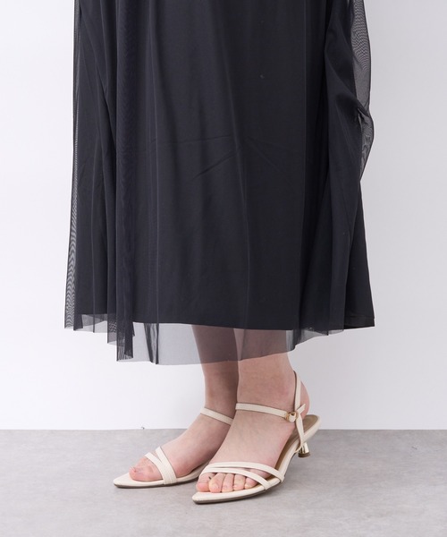 un dix cors（アンディコール）の「《オケージョン》シアーチュールワンピース（ドレス・レディース・グレー/ブラック・FREE）」の19枚目の写真