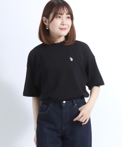 ボルビックレディース 韓国　モックシャツ　専用 デバイス DEVICE 韓国風ビッグシルエット カレッジロゴ Tシャツ