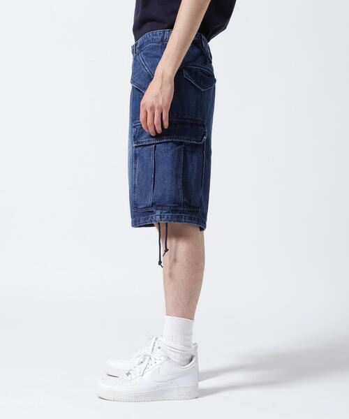 AVIREX(アヴィレックス)の「《WEB&DEPOT限定》M-65 FATIGUE DENIM SHORT PANTS / M-65 ファティーグ デニム ショートパンツ / AVIREX / アヴィレックス(デニムパンツ・メンズ・ブラック/その他6・L/M/S)」の7枚目の写真