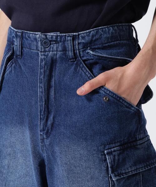AVIREX(アヴィレックス)の「《WEB&DEPOT限定》M-65 FATIGUE DENIM SHORT PANTS / M-65 ファティーグ デニム ショートパンツ / AVIREX / アヴィレックス(デニムパンツ・メンズ・ブラック/その他6・L/M/S)」の9枚目の写真