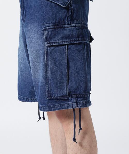 AVIREX(アヴィレックス)の「《WEB&DEPOT限定》M-65 FATIGUE DENIM SHORT PANTS / M-65 ファティーグ デニム ショートパンツ / AVIREX / アヴィレックス(デニムパンツ・メンズ・ブラック/その他6・L/M/S)」の11枚目の写真