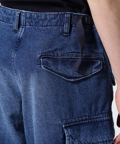AVIREX(アヴィレックス)の「《WEB&DEPOT限定》M-65 FATIGUE DENIM SHORT PANTS / M-65 ファティーグ デニム ショートパンツ / AVIREX / アヴィレックス(デニムパンツ・メンズ・ブラック/その他6・L/M/S)」の12枚目の写真
