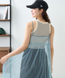 PUBLUX/パブリュクス 2WAYチュールキャミワンピース　WEB限定