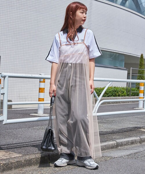 PUBLUX(パブリュクス)の「PUBLUX/パブリュクス 2WAYチュールキャミワンピース WEB限定(ワンピース・レディース・ブラック/サックスブルー/ベージュ・フリ-)」の18枚目の写真