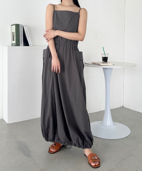 セール】バルーンスカートカーゴキャミワンピース（ワンピース）｜CLEA