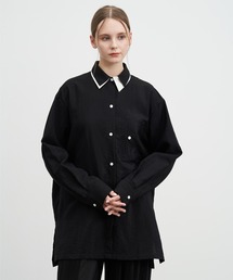 ELOOPS（イーループス）の「【ELOOPS】レイヤードカラードレープシャツ（シャツ/ブラウス）」